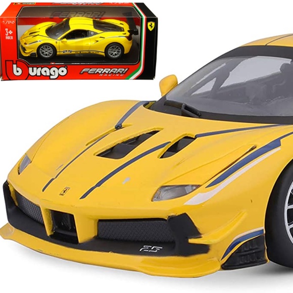 bburago Toys Ferrari 488 Challenge Racing 25 24 Scale Diecast Car
